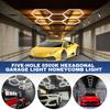 Hexagon LED Garage Light 6500K 26400LM High Brightness LED Ceiling Light -25 Pack Honeycomb Tubes for Warehouse Workshop Office