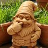 Desk Gnome Statue 3D Printed Figurine, Nose Picking Cartoon Statue, DIY Garden Figure Coloring Painting Dwarf Sculpture for Home Office Decor Ornament
