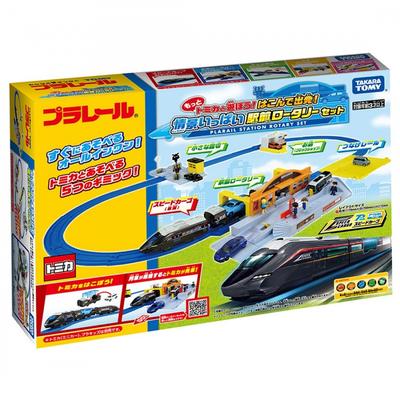 TAKARA TOMY Plarail Давайте играть с Томикой больше Let's go Station вращающийся набор полный пейзажей Игрушечный поезд Возраст от 3 лет и старше
