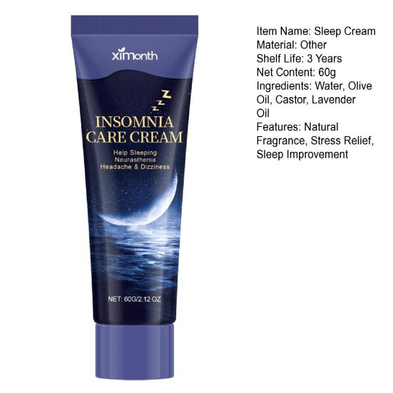 Крем для сна с ароматом лаванды, средство от бессонницы, снятия стресса, снотворное, натуральные ингредиенты, успокаивают настроение, улучшают качество сна, дорожная упаковка, мазь для отдыха