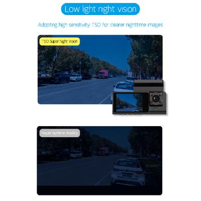 2,35-дюймовый IPS-экран 3Way HD 1080P WiFi Dash Mini Cam Передний регистратор Обратное изображение Мобильный Интернет Супер ночное видение