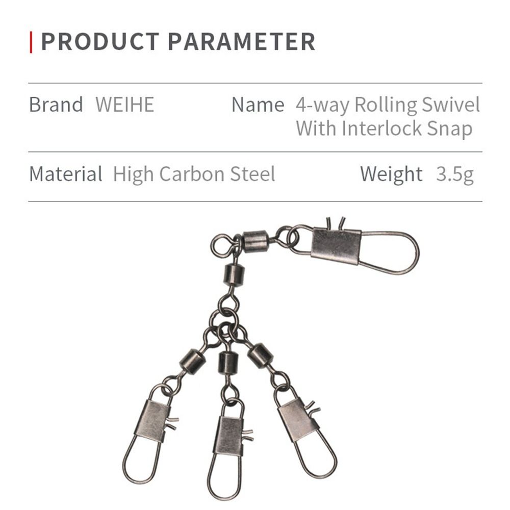 10 шт. высокопрочный нержавеющий стальной цельный кольцевой ролик вертлюг сверхмощный шариковый рыболовный застежка-коннектор с вертлюгом-бочонком на подшипнике