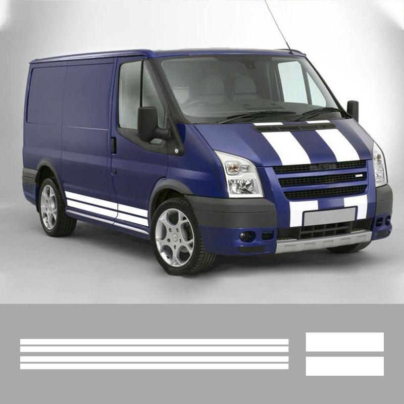 4 шт./лот Автомобильные наклейки для Ford Transit MK6 MK7 Тюнинг Аксессуары Защита Автодом Спортивная графика Винил Капот Двигатель Наклейки