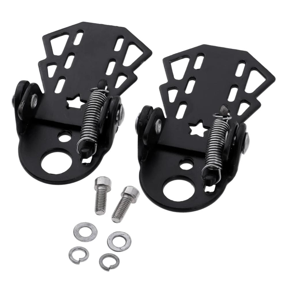 1 Pair Cycling Folding Road Bike MTB Bike Metal Bicycle Foot Pegs Rear Seat Bike Pedals Footrests