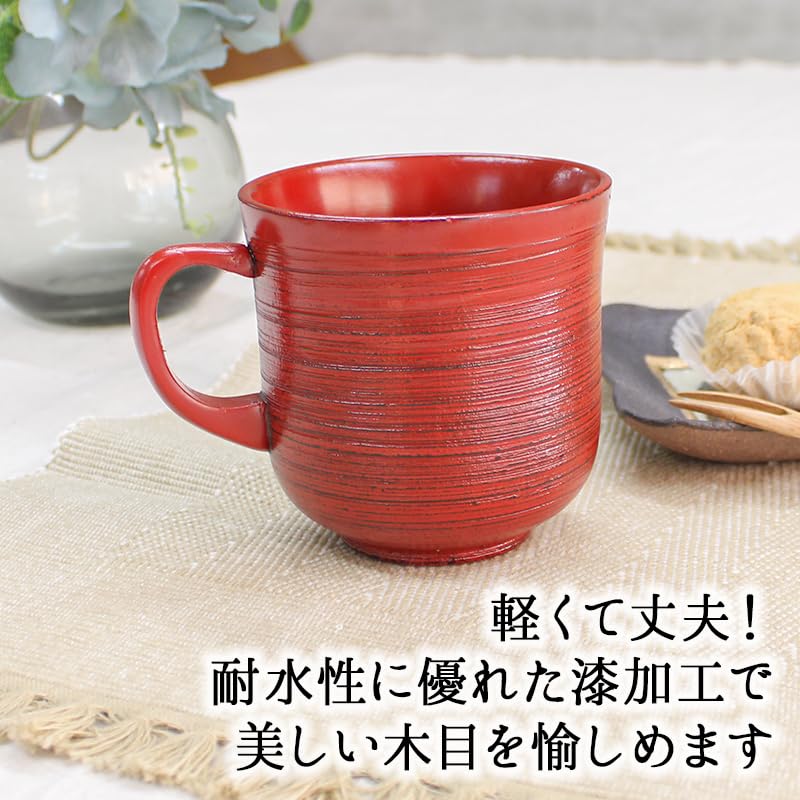 Деревянная японская японская японская японская кафе-модная кружка, милая, чашка, деревянная, зерно, легкая, для улицы, лакированная, лакированная, стильная,
