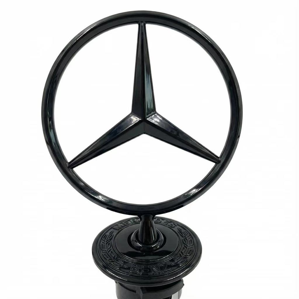 AABGV1 Car Bonnet Label Badge 3D Star Zinc Alloy Car Front Hood Emblem Mercedes Benz  W203 W204 W205 W206 W212 W213 W222 W223 E300
