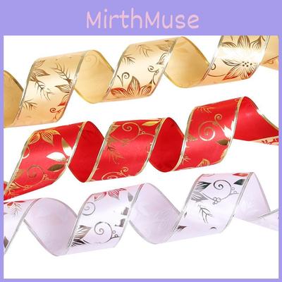 Роскошный 2-метровый золотой пионовый цветочный бант из ленты для элегантного украшения рождественской елки