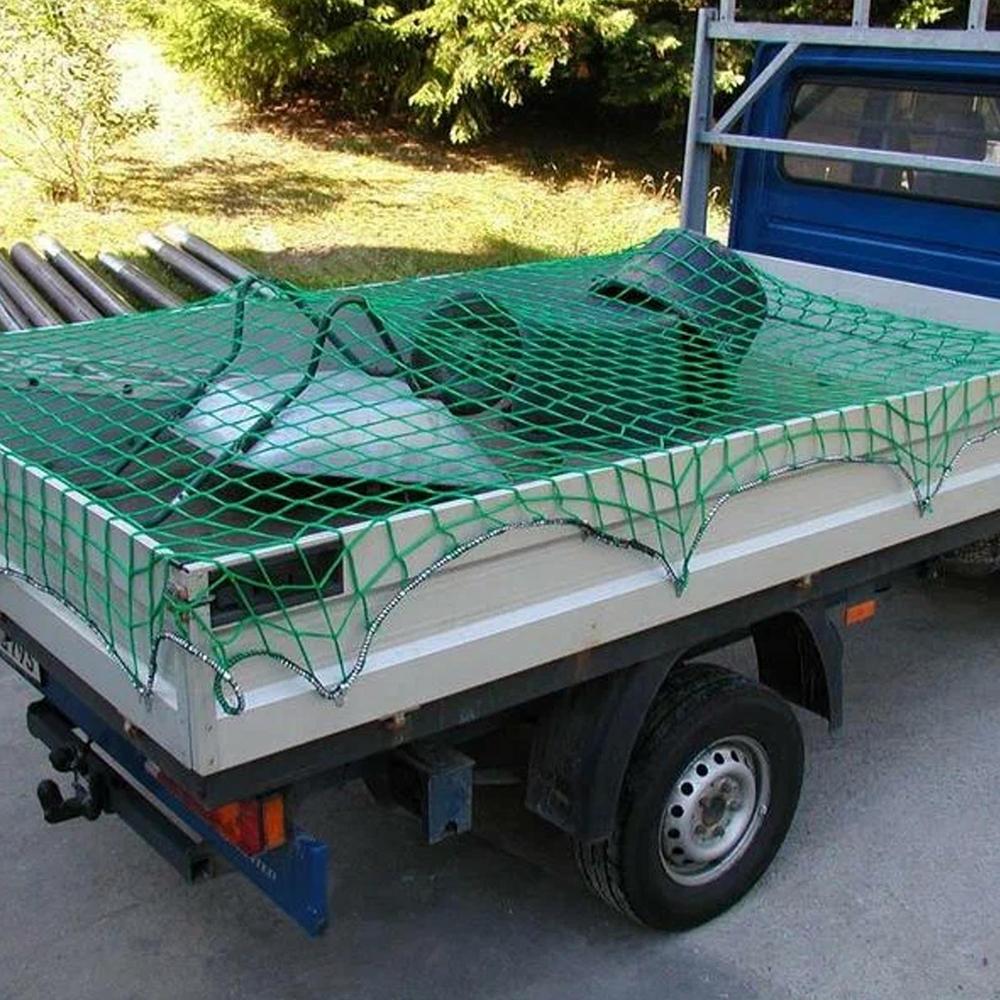 Heavy Duty Cargo Net Truck Bed Safety Mesh Net Car Accessories With Elastic Rope For Fishing Beach Trips Traveling Camping