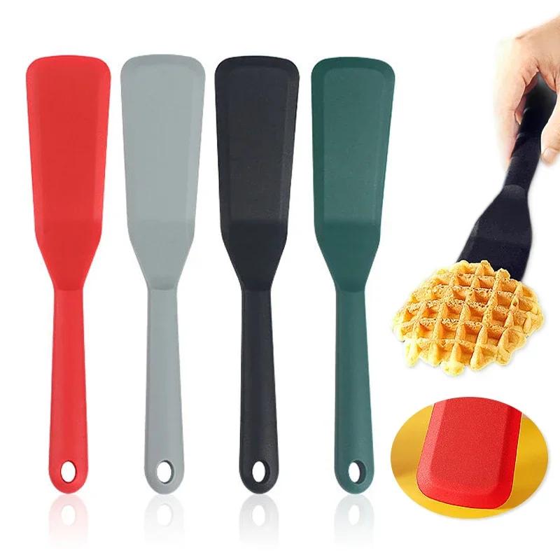 Антипригарный силиконовый шпатель, термостойкая лопатка для яиц, пиццы, блинов, стейков, инструменты, маленькая лопатка, кухонные принадлежности, кулинария