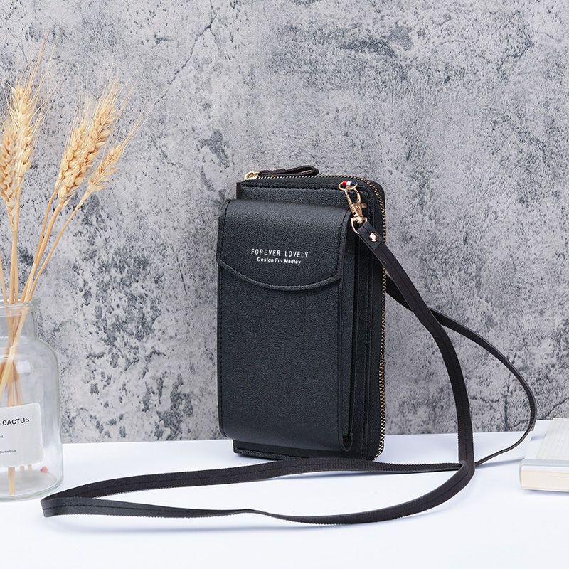 Stylish Women's Mini Shoulder Bag: Versatile Korean Mobile Phone Holder & Wallet with Large Capacity and Multi-Card Slots