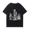 Oasi Band Album T-Shirt Men's and Women's Summer American Vintage British Rock Graffiti Short Sleeve Clothes Casual Top Popular
