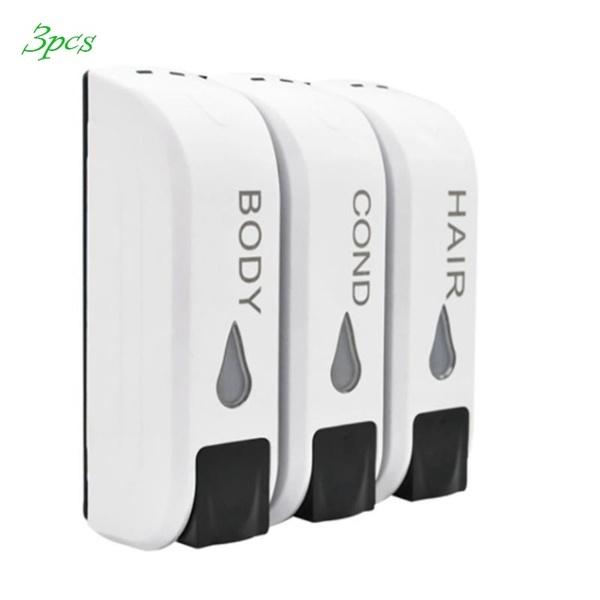 1/2/3 шт. настенный дозатор жидкого мыла для ванной и кухни, бутылка для мыла, пластиковый гель для душа, ручная работа