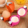 3 Pack Stainless Steel Egg Cracker Tool Non-Slip Design Egg Peeler Cube  For Raw Eggs