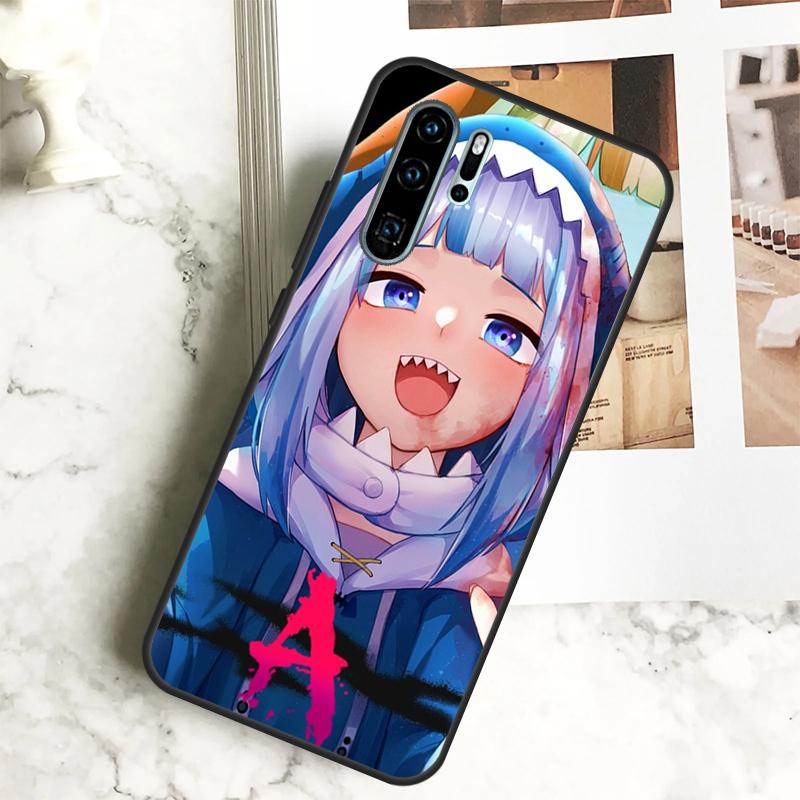 Gawr Gura Hololive Anime Case For Huawei Nova 10 SE 9 5T 11i 8i 3i 11 Pro Y91 Y90 Y70 Y61 Y60 P30 P20 P40 Lite Cover