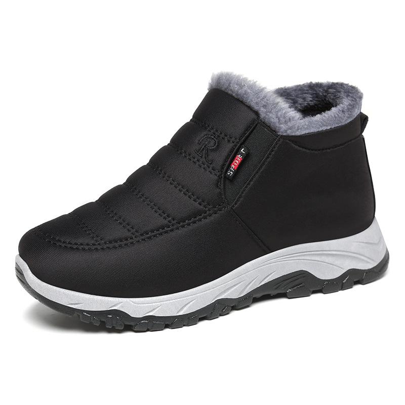 Cotton shoes women's winter new shoes women's couples walking shoes piled thickened men's and women's snow boots women