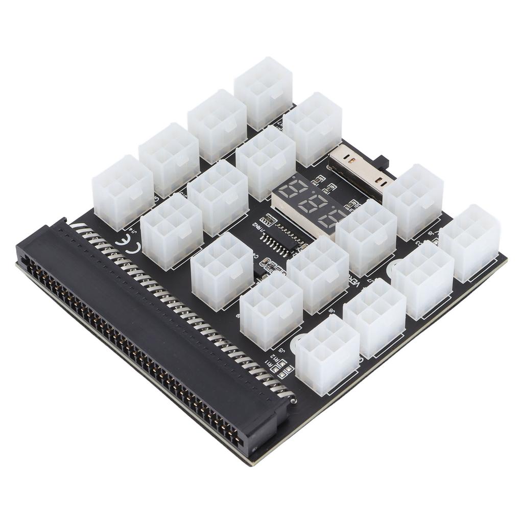 Server Power Converter Board 12V MOS LED Display Stable Safe Power Supply Board Adapter for Server Power