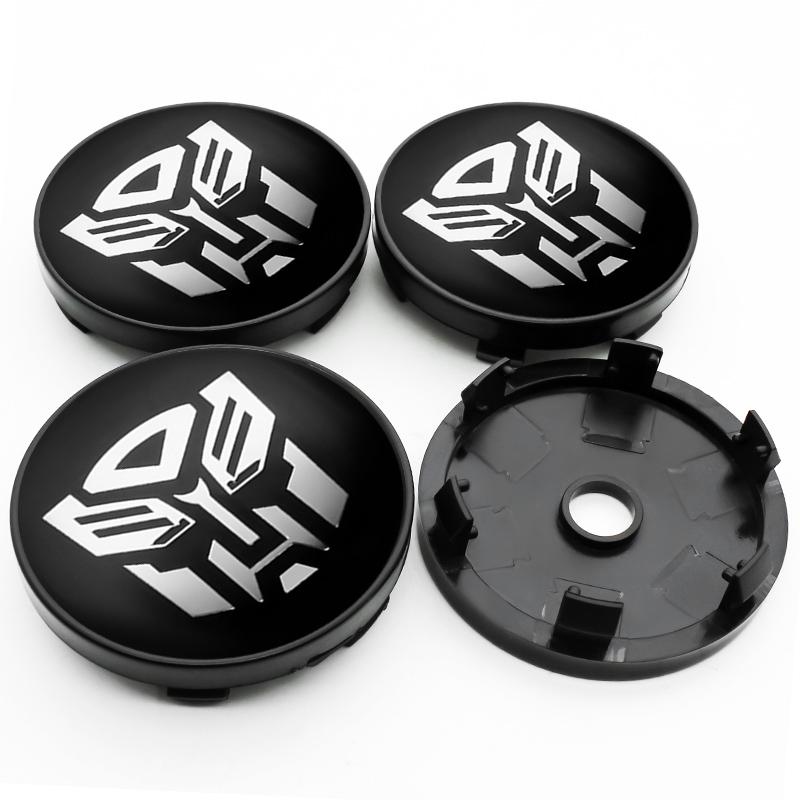 4pcs/set 56+60mm Autobot Emblem Car Wheel Center Cap Hub Covers Badge For HONDA TOYOTA BMW KIA Chevrolet FORD LEXUS