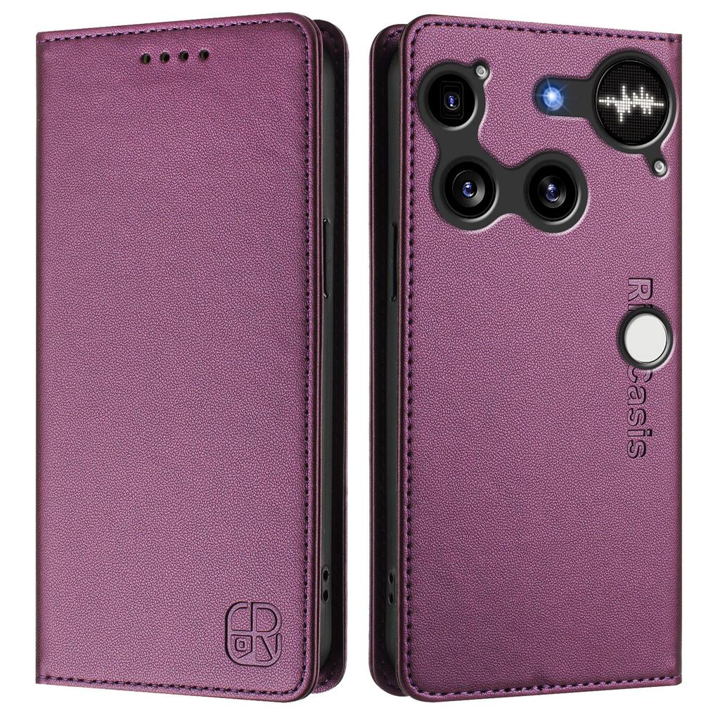 Ни за что Телефон (3) Кожаный чехол 5G RINACASIS RC01 Чехол для телефона с RFID-блокировкой Кошелек Подставка