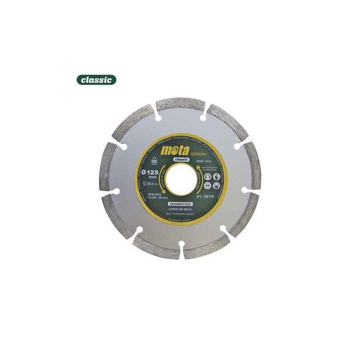 Disque Diamant Segmenté Laser ø115mm Clp18 Ss115 Mota