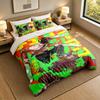 3Pcs Bedding SetChainsaw Man Soft Bed Sheet and Two Pillowcases Home Bedroom Decor