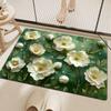 Bathroom Diatom Mud 3D Visual Printed Flower Mat Non-slip Quick Drying Toilet Toilet Non-slip Absorbent Foot Mat