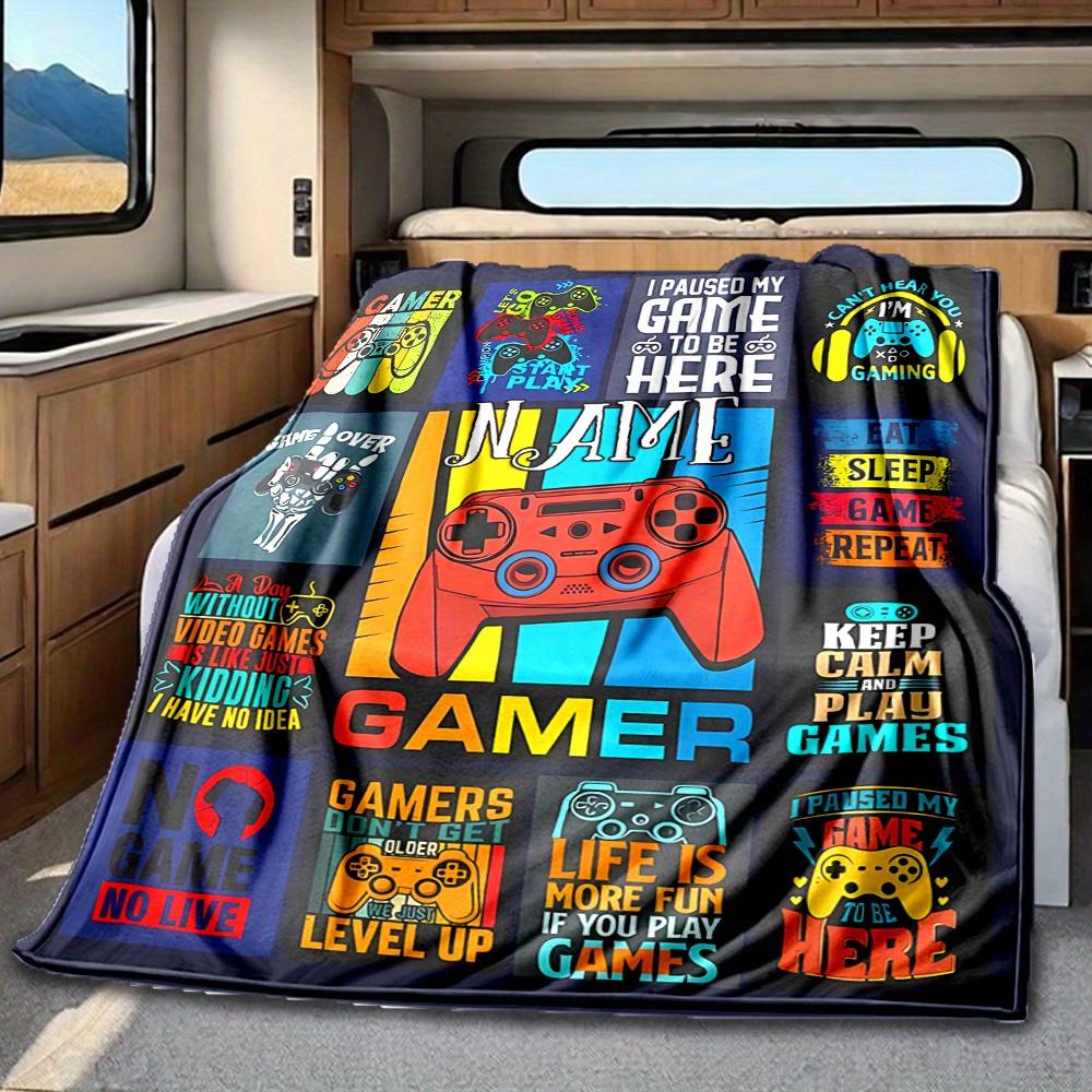Gamer Posters Rv Blanketcustomize Your Name Lightweight Comfortable And Stylish Blanket For Rv Travel Bed Home Chair Office Sofa And Rv Camping All