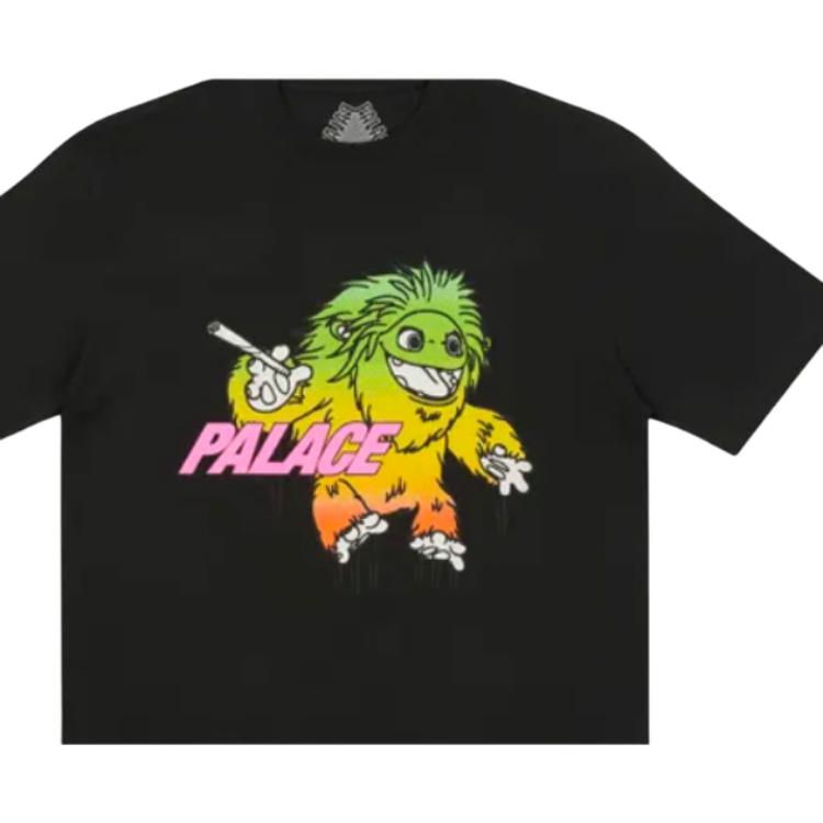 Palace FW21 Футболка с большим вырезом, унисекс, футболки, черный цвет P21TS042