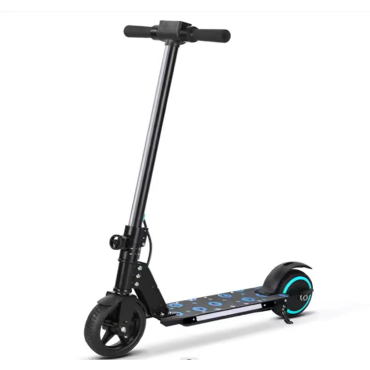 Electric Scooter — 6.5-inch Solid Tires, 130W Brushless Motor, Alloy Steel Frame, Foldable Design — A Gift for Kids.