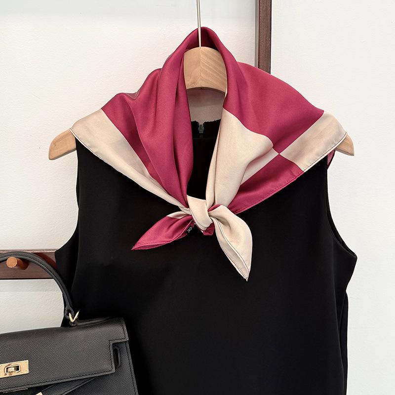 70 Square Scarves, New Silk Scarves, Fashionable and Versatile Bags, Tied Hair Scarves, Headbands, Neck Protectors, Scarves, Shawls.