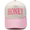 HONEY truck driver hat embroidery retro color matching baseball cap European and American men's and women's casual outdoor hat