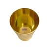 Brass Dining Glass || Drinking Brass Glass || Brass Tumbler with Embosed Design - Capacity 300 Ml (Pack of 1 Glass)