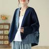 Spring Denim Cardigan Women Vintage Denim Jacket Long Sleeve Coat Design Denim Jacket
