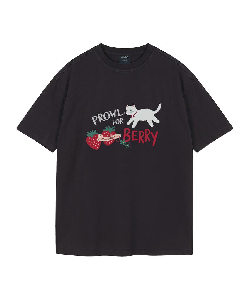 WILDROCK Футболка оверсайз с коротким рукавом Prowl For Berry Pigment (Обрезанный) (Тип Б)