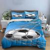Soccer ball in net. Bedding sets Duvet cover sets Duvet covers Pillowcases(1 * Duvet Cover 2 * Pillowcases, without duvet insert)