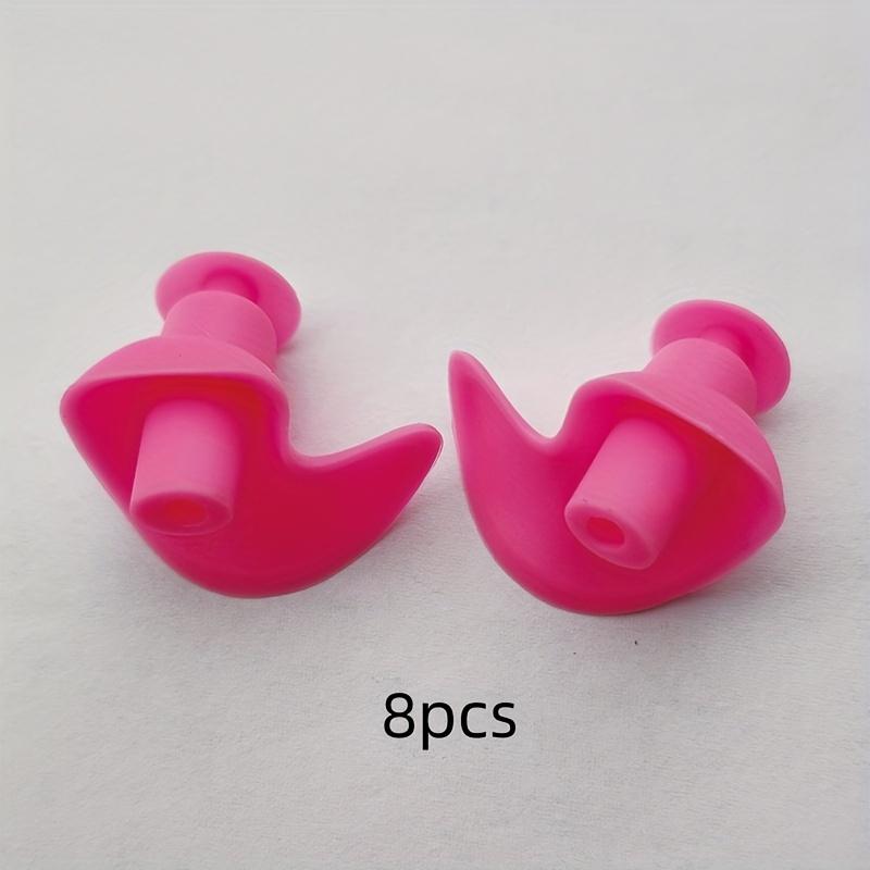 Набор из 8 мягких силиконовых берушей - Удобная и надежная посадка, шумоподавление - Водонепроницаемые беруши для плавания и дайвинга с защитой от выпадения