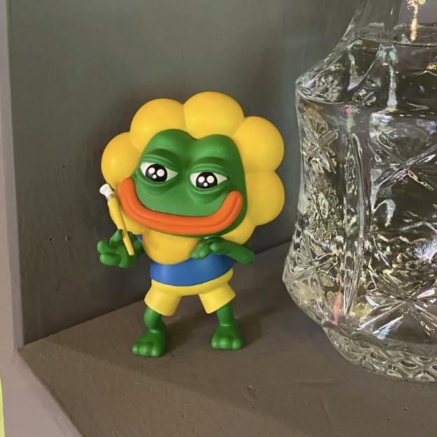 Sad Frog Krypton Gold Player Blind Box Pepe Lonely Frog Ornaments Hand-Made Dolls Around The Tide To Play Gifts Boys Niche Gifts