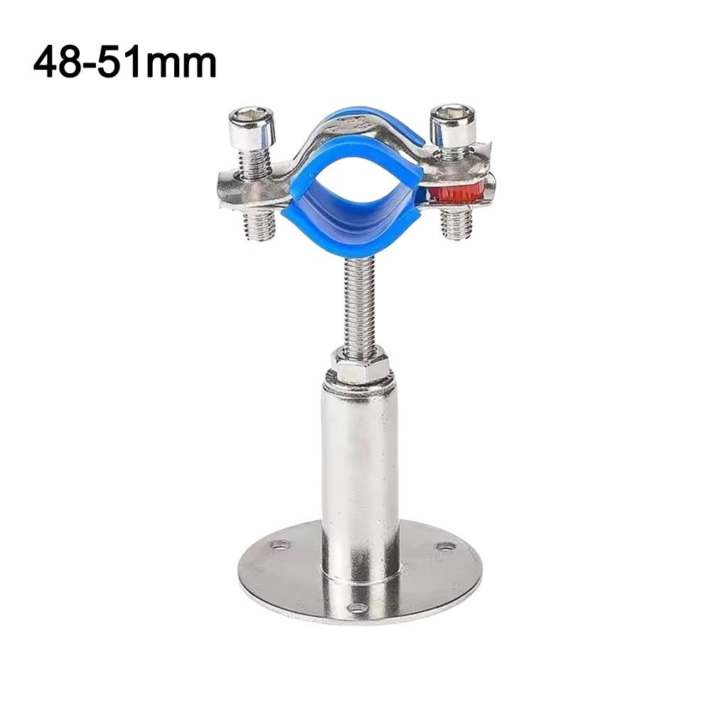 50-95 мм Кронштейн-хомут для трубы 304 Нержавеющая сталь Регулируемый стержень Опорный зажим С основанием Подвеска Телескопический кронштейн для трубы