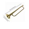 Youth Brass Horn Polished Marching Instrument Classic Bugle Wind Music