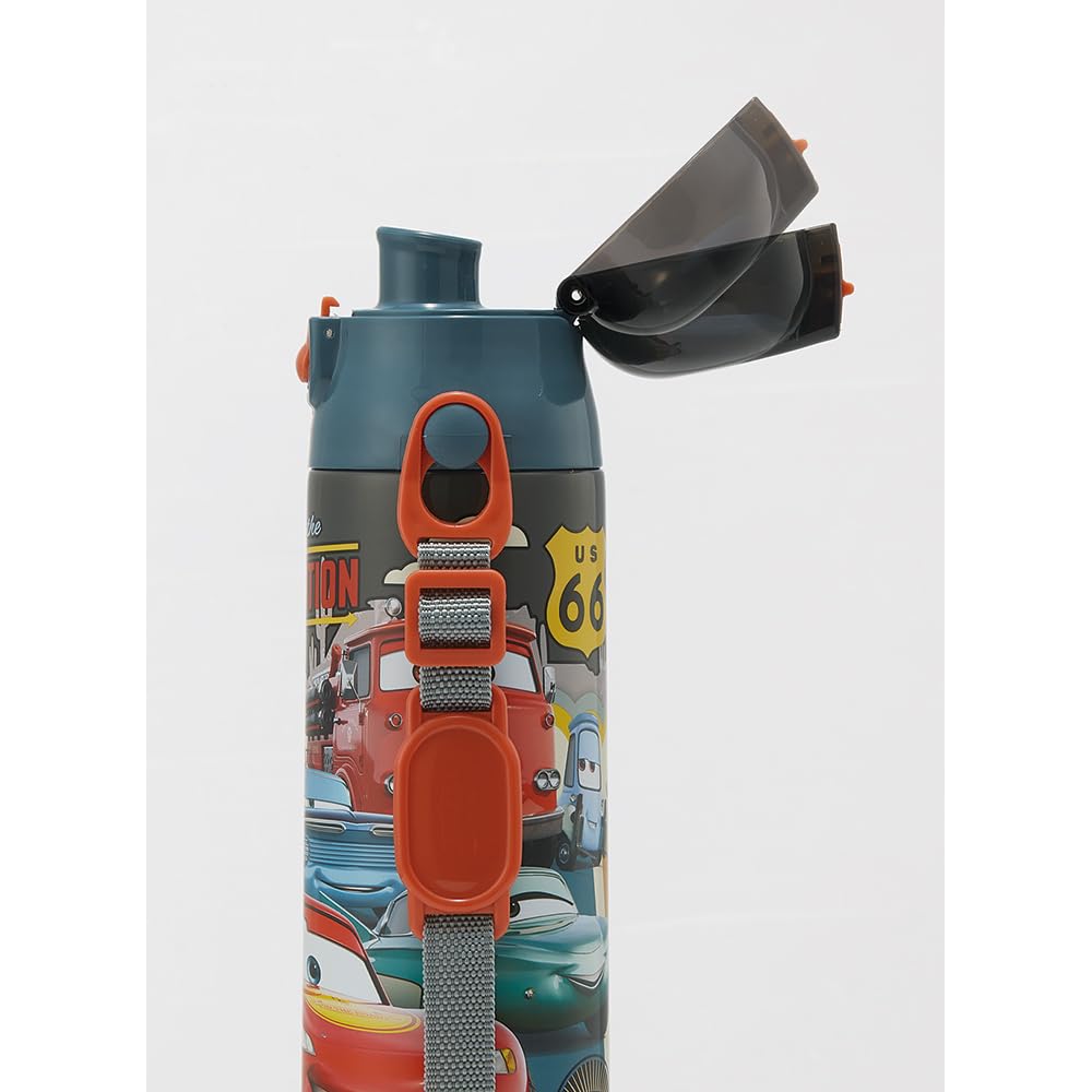 Skater Бутылка для воды из нержавеющей стали 2-сторонняя, для питья, 580 мл, чашка для питья, 570 мл, Disney Cars 24, легкий тип, для мальчиков, крутой, для детей, для детей