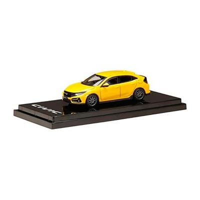 HJ64 1/64 Honda Civic Hatchback (FK7) 2020 Пользовательская версия Желтый