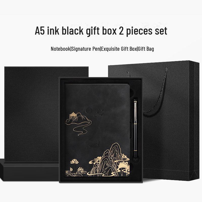 Подарочный набор из блокнотов формата А5 «Культура и творчество» — сувенир в китайском стиле с индивидуальным логотипом