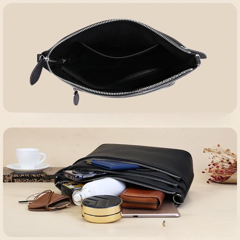 Женская сумка из натуральной кожи, сумка-пельмень из коровьей кожи, ретро и нишевая сумка-кроссбоди через плечо для通勤