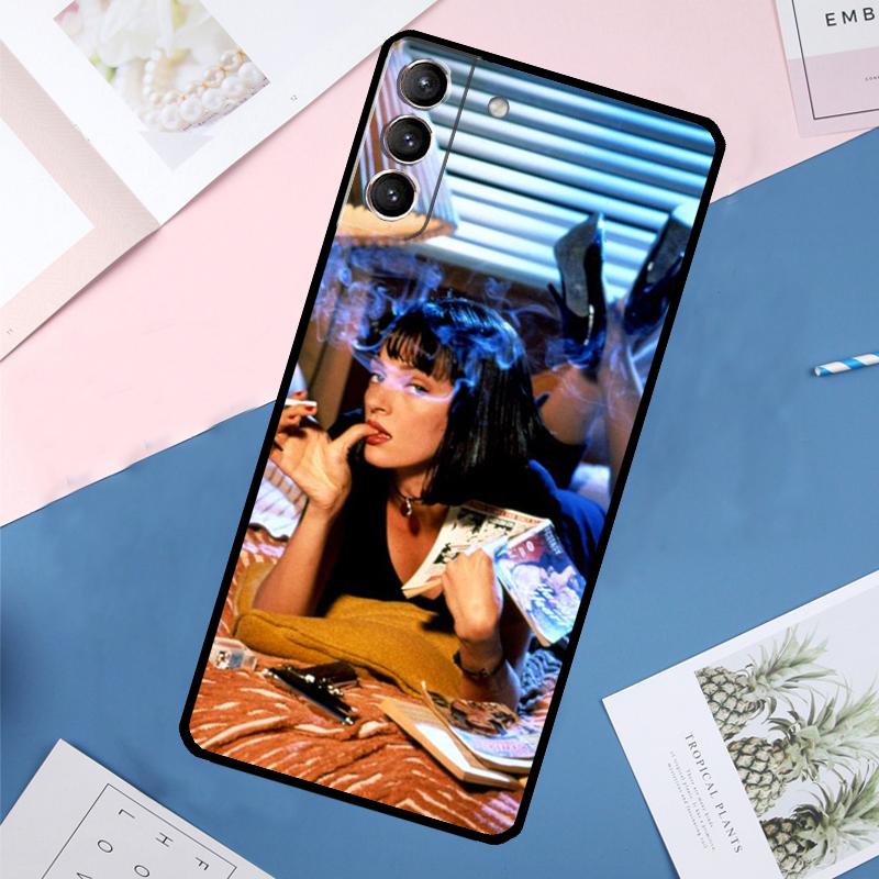 Чехол с постером фильма «Криминальное чтиво» для Samsung Galaxy S24 Ultra S21 S22 S23 S25 Ultra S9 S10 Plus S20 FE S25 FE Задняя крышка
