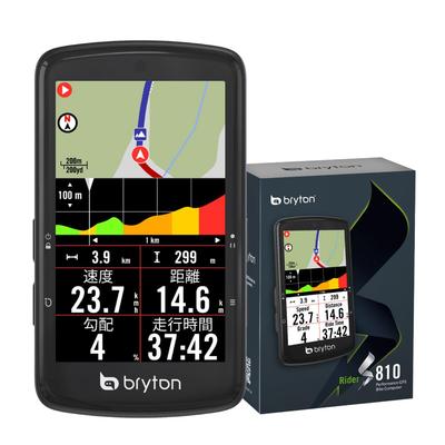 Велокомпьютер Bryton Rider S810 GPS с цветным дисплеем, до 50 часов работы от батареи, отображение карты, совместимость с Bluetooth (Только тело) 3,5-дюймовый сенсорный экран, Жизнь,