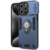 For iPhone 16 Pro Case Slide Camshield Kickstand PC+TPU Phone Cover