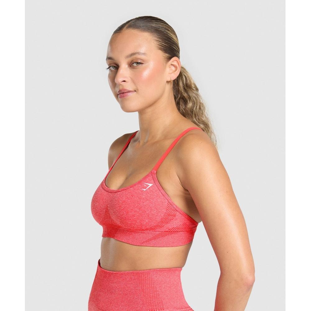Gymshark Vital Seamless Sports Bra Coral Red Marl B1c5g Rb0z