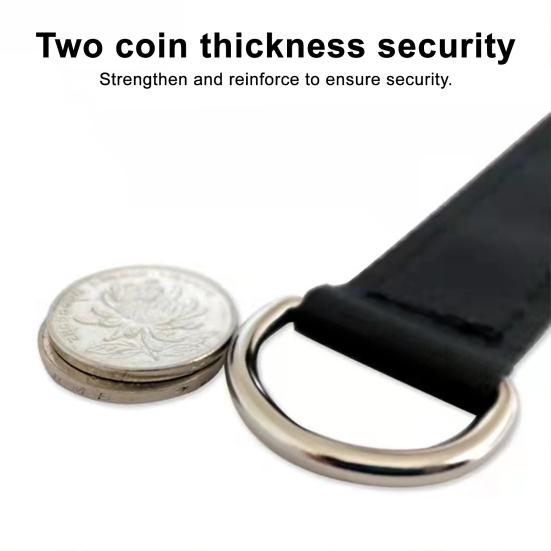 Tree Swing Strap with Metal Ring Hanging Rope with Carabiner Heavy Duty Swing Connection Belt for Outdoor Tree Swings