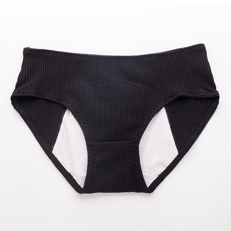 Женское дышащее физиологическое нижнее белье из чистого хлопка со средней талией, женское хлопковое менструальное нижнее белье, трусики
