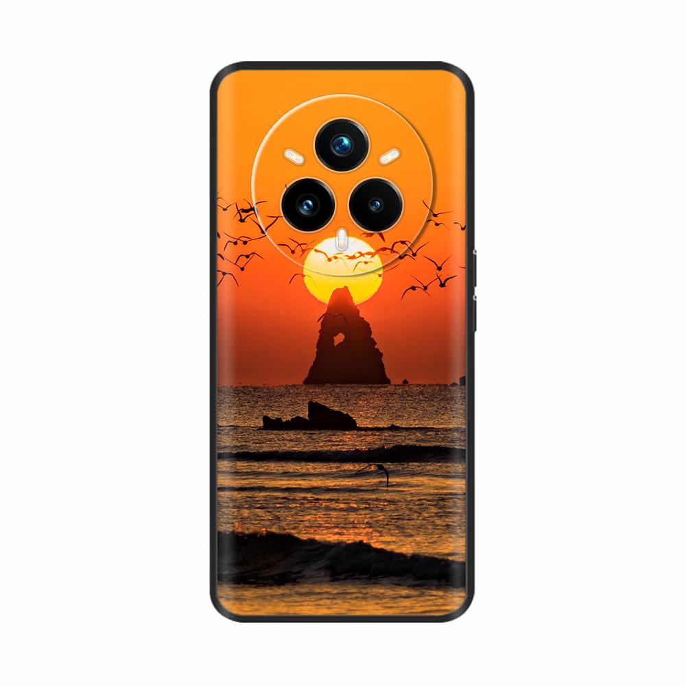 Чехол для Realme 14 Pro Plus Милый Мягкий ТПУ Силиконовый Черный Чехол для Funda Realme 14 Pro Plus 5G Задняя Крышка Чехлы для Телефона Realme14Pro+