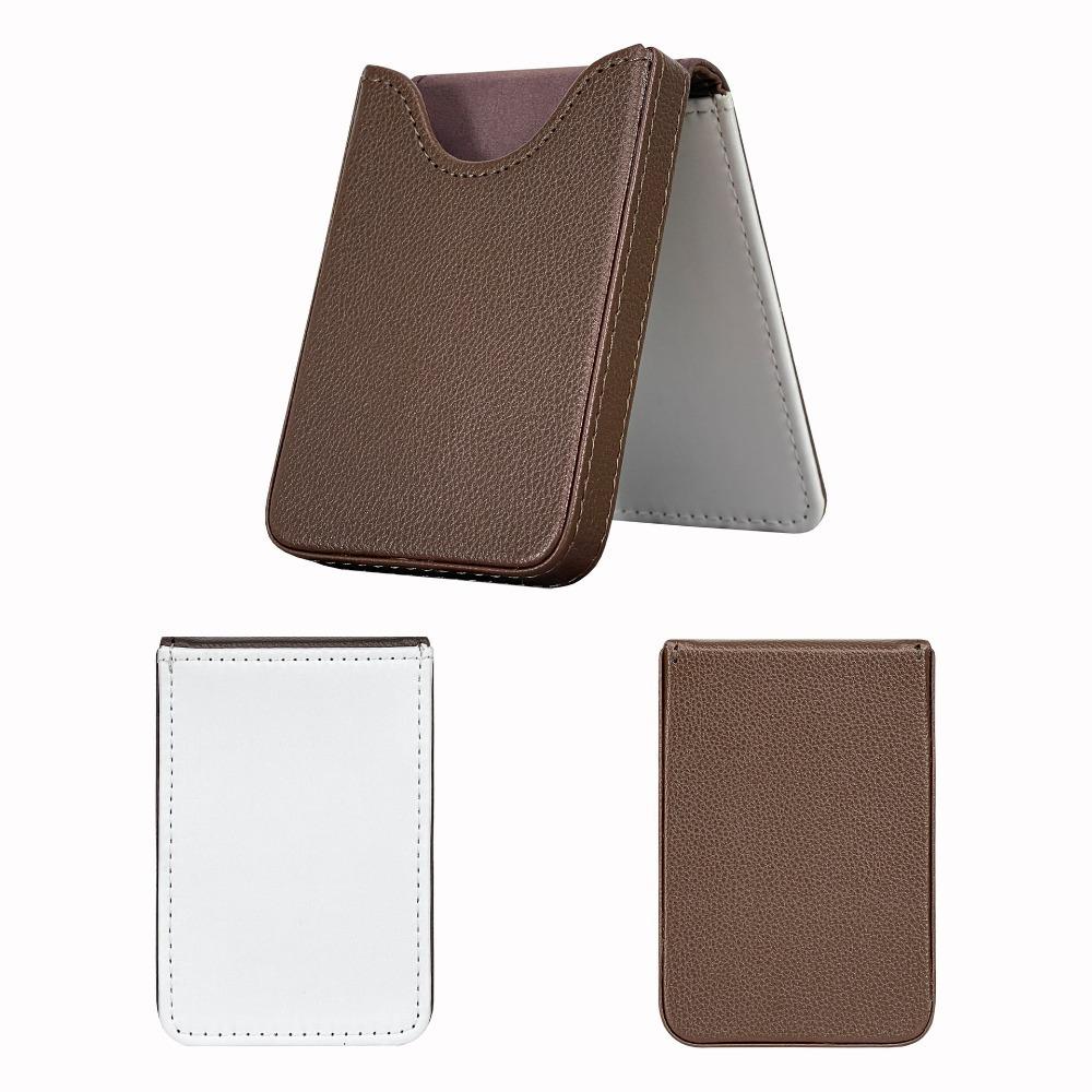 PU Leather Thermal Dye Sublimation Card Case DIY Magnetic Business Card Box  Men Gift